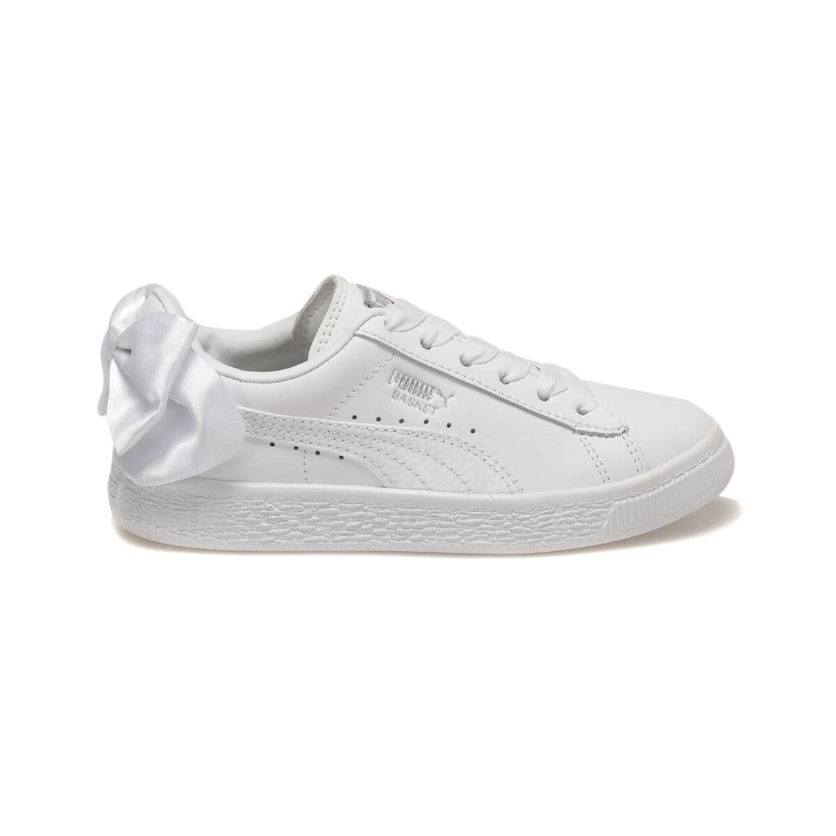 Puma BASKET BOW AC PS Beyaz K z ocuk Sneaker Ayakkab 100385993 Flo