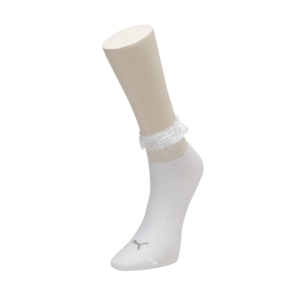 Flo SG RUFFLE SHORT SOCK 1P Beyaz Kadın Çorap. 1
