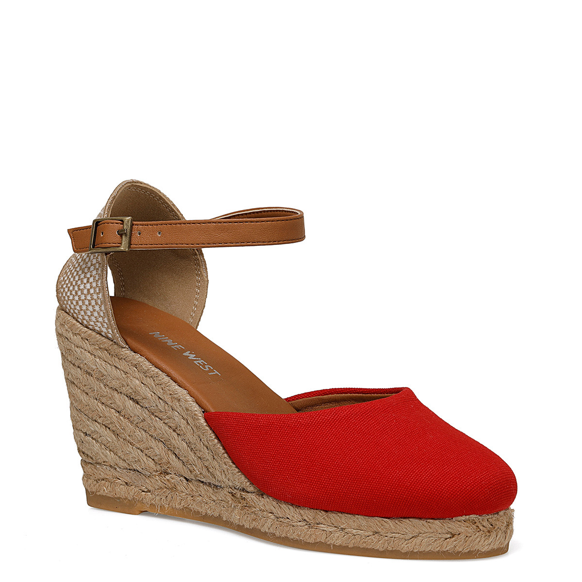 Nine West ARTEMISIA Kırmızı Kadın Dolgu Topuk Sandalet. 2