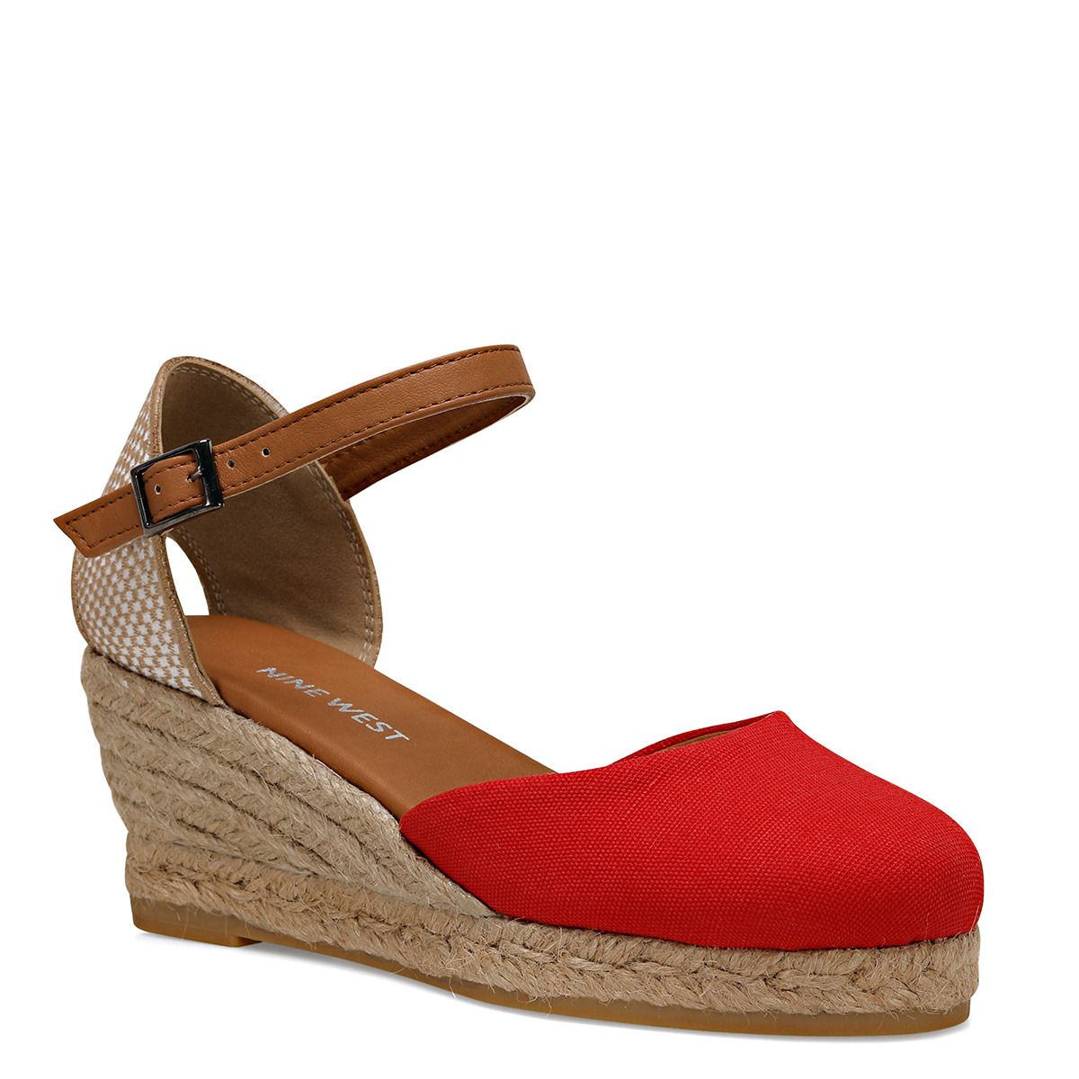 Nine West ELISABETTA Kırmızı Kadın Dolgu Topuklu Sandalet. 2