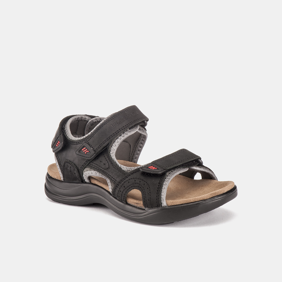 earth black sandals