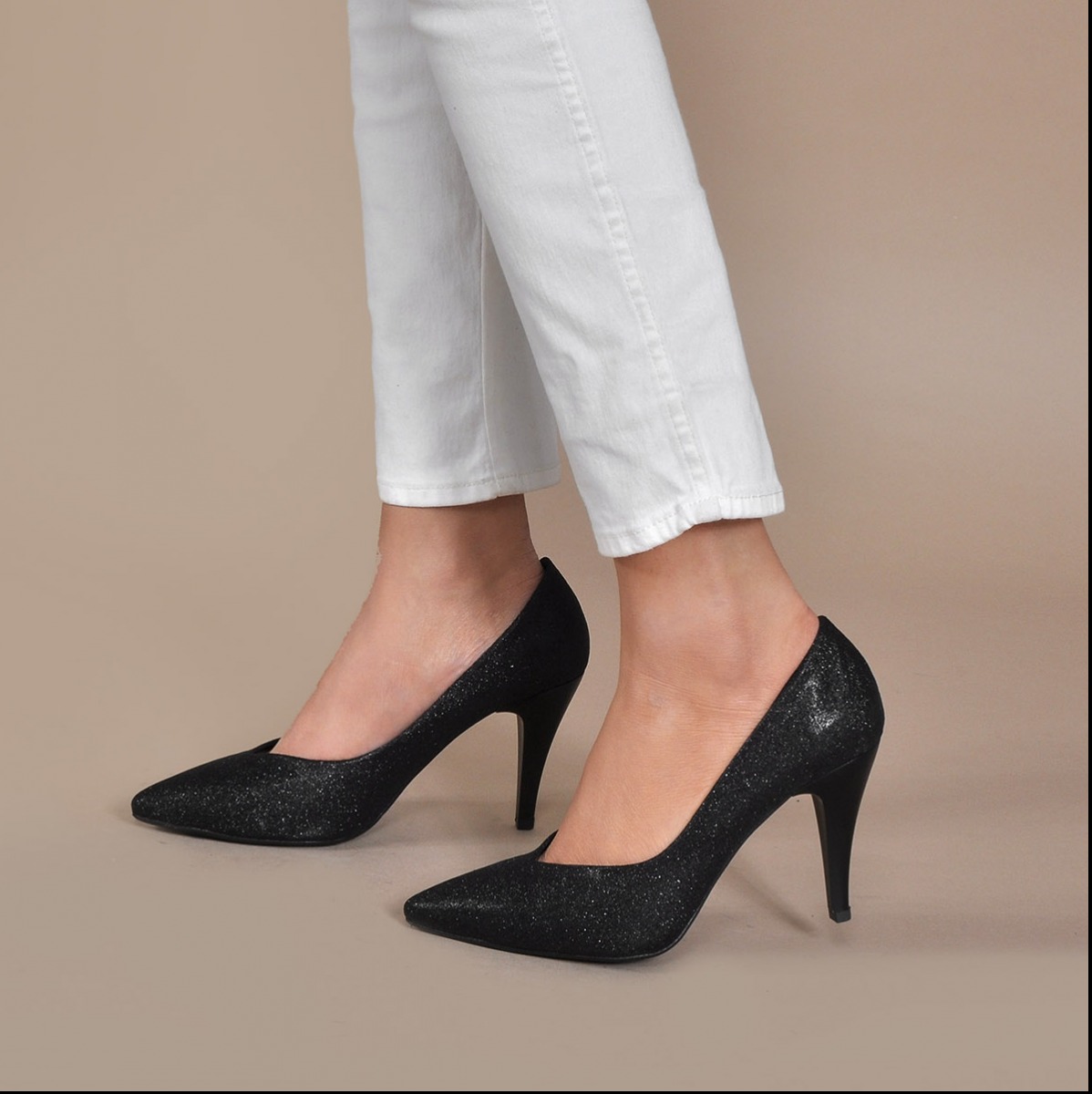 Flo Kadın  Siyah-Sim Klasik Topuklu Ayakkabı VZN20-003Y. 1