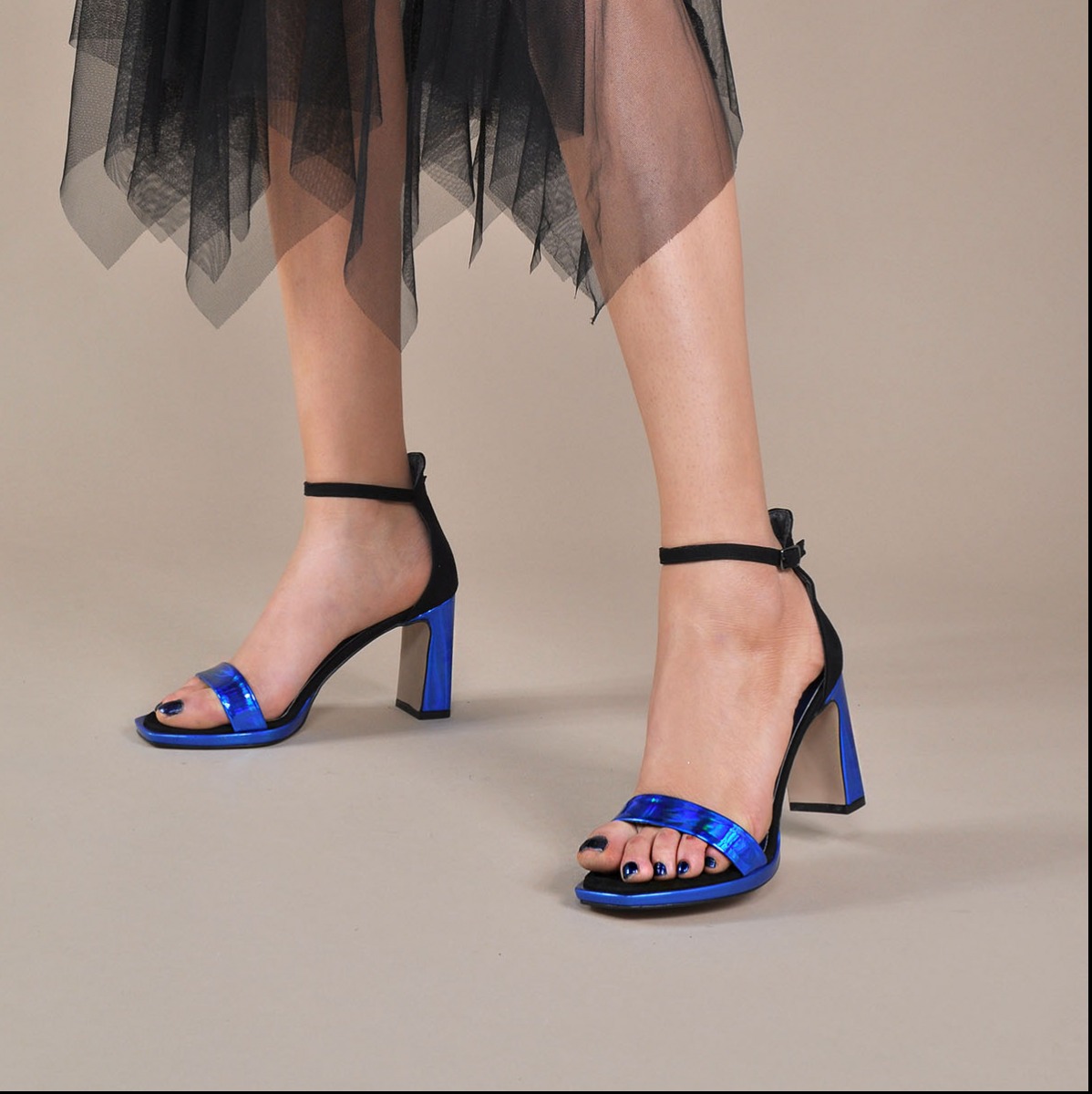 Flo Kadın Mavi Klasik Topuklu Ayakkabı VZN20-023Y. 1