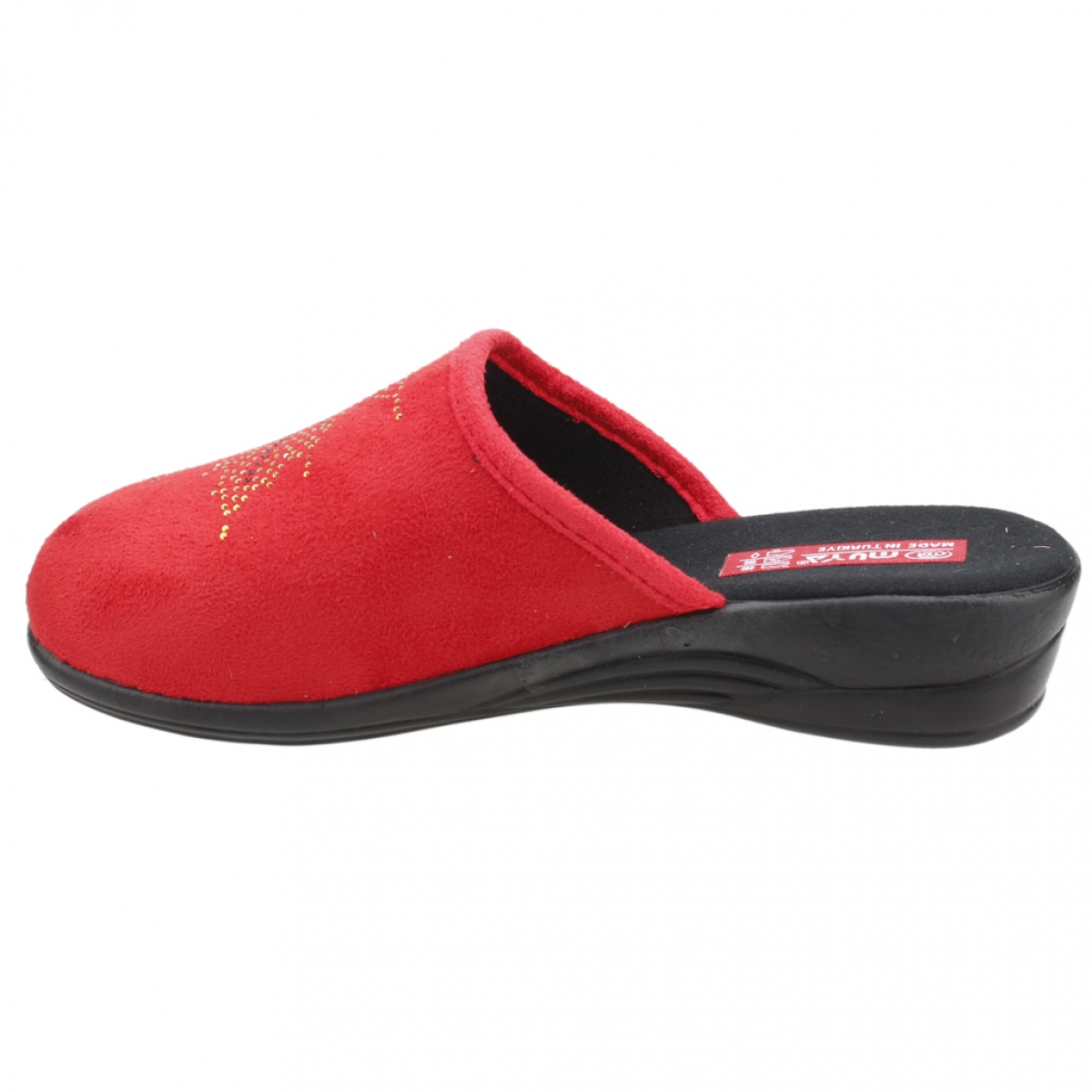 Flo 975653370 Kışlık Ev İçi Bayan Terlik Kirmizi