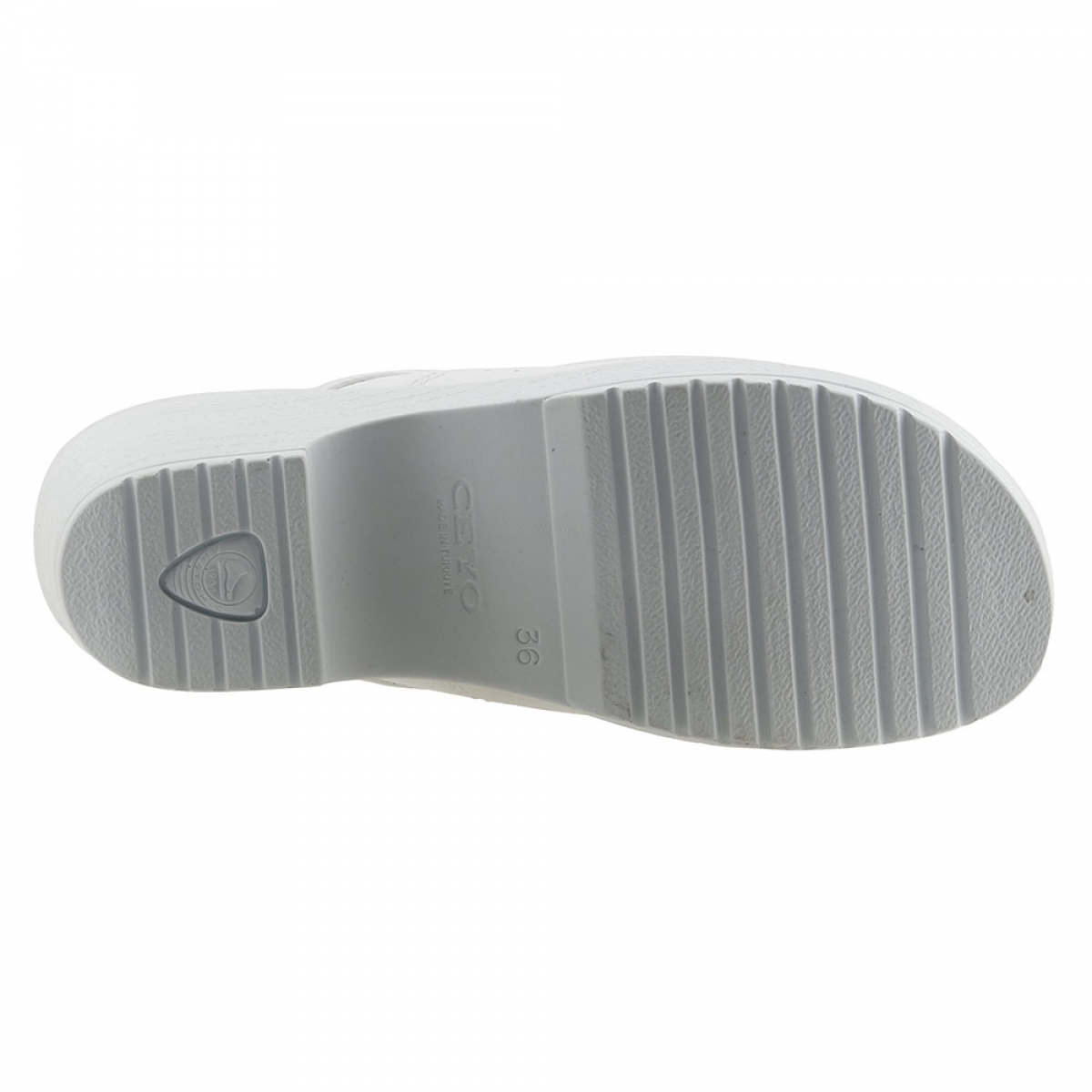 Flo Mediclogs 9878-14  Hastane İş Ortopedik Bayan Sabo Terlik BEYAZ. 4
