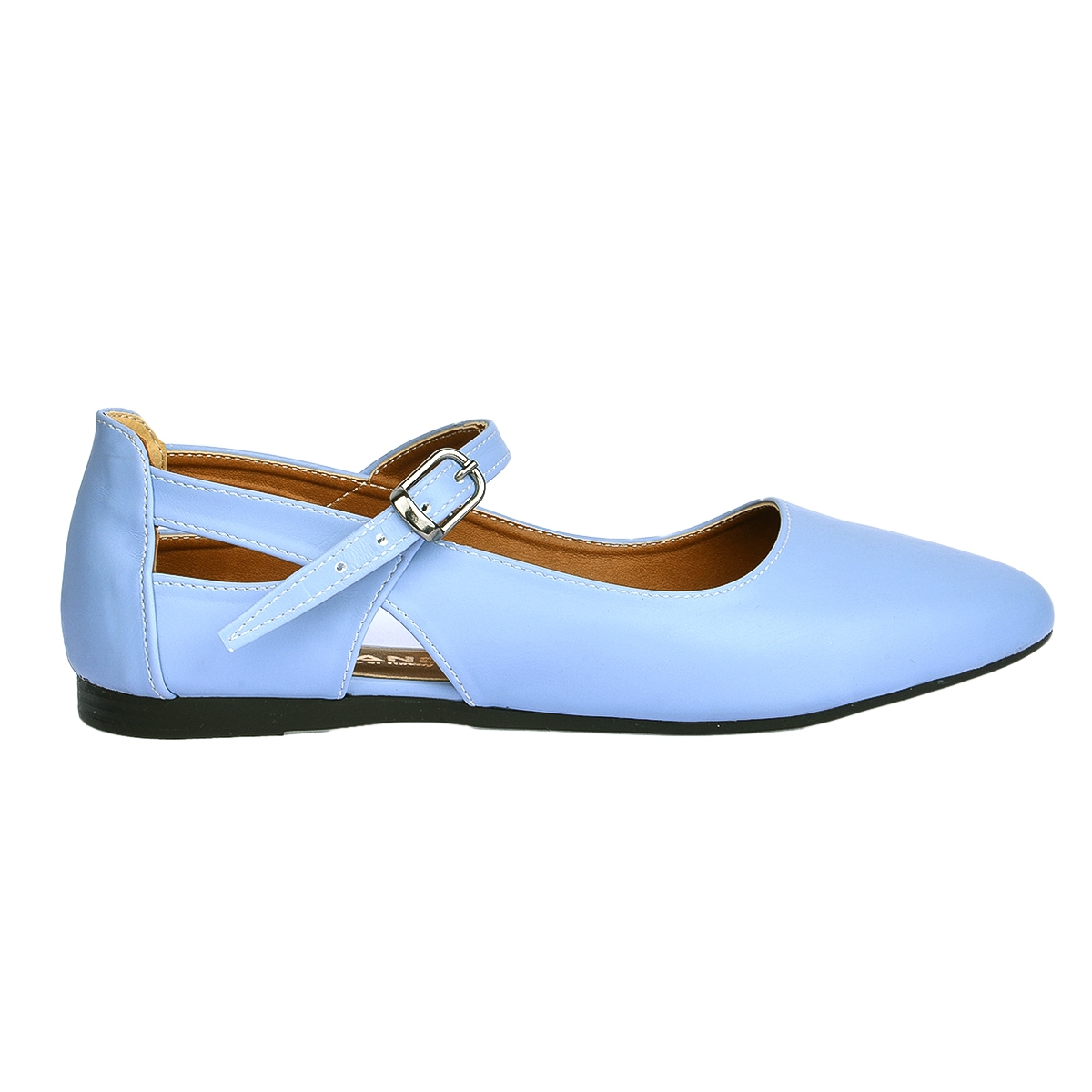 Flo 1920-201 Günlük Sandalet Kadın Cilt Babet Ayakkabı Mavi. 1