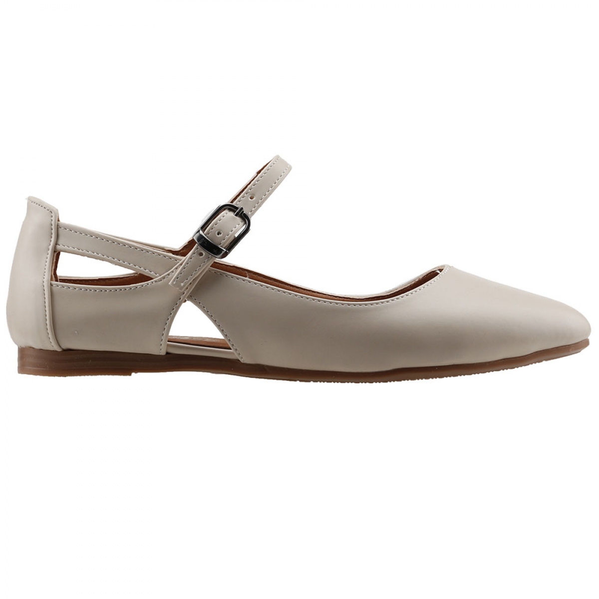 Flo 1920-201 Günlük Sandalet Kadın Cilt Babet Ayakkabı TEN. 1