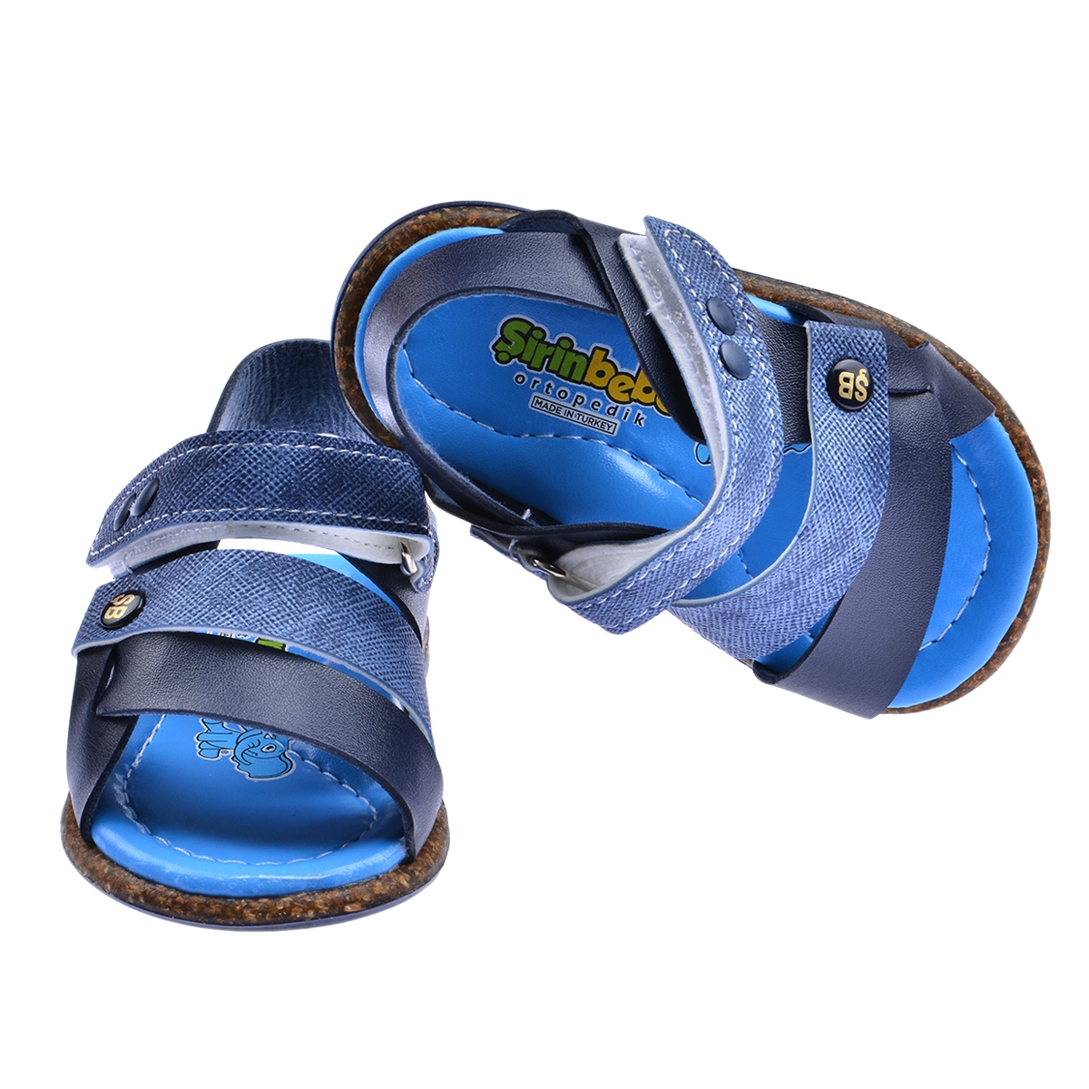 Kiko Şb 2359-68 Erkek Çocuk İlk Adım Sandalet Terlik Lacivert-Mavi - Görsel 5