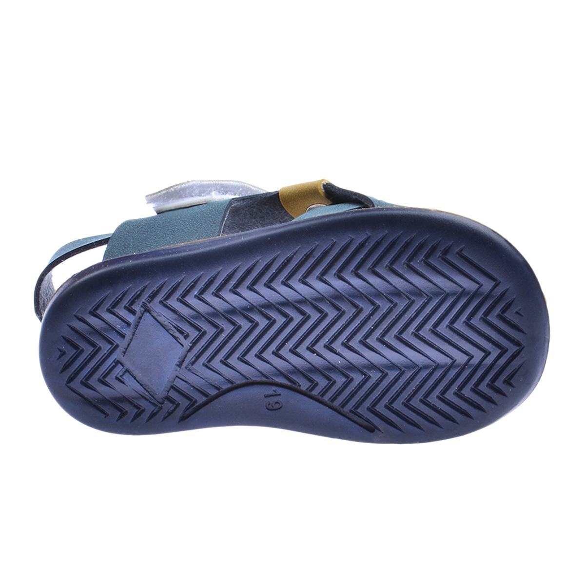 Kiko Şb 2359-68 Erkek Çocuk İlk Adım Sandalet Terlik Lacivert-Sarı - Görsel 4