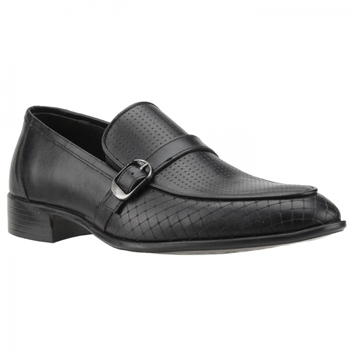 Flo Epaş 211132-M Siyah % 100 Deri Günlük Klasik Erkek Ayakkabı. 3