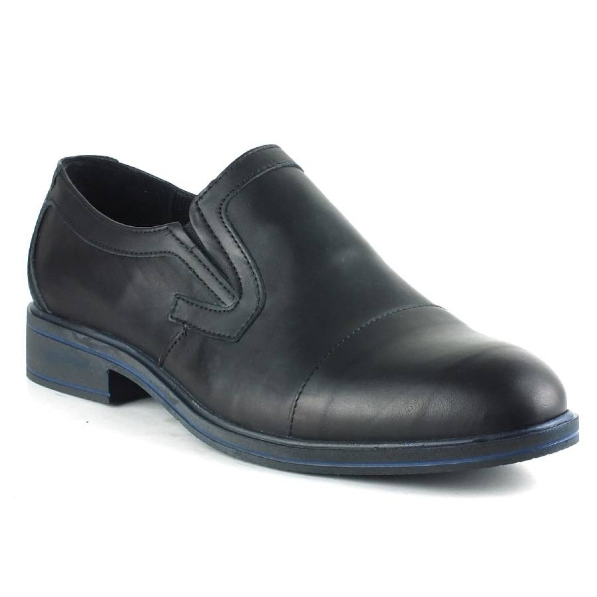 Flo Hakiki Deri Klasik Kesik Topuk Erkek Ayakkabı 5009 Siyah. 1