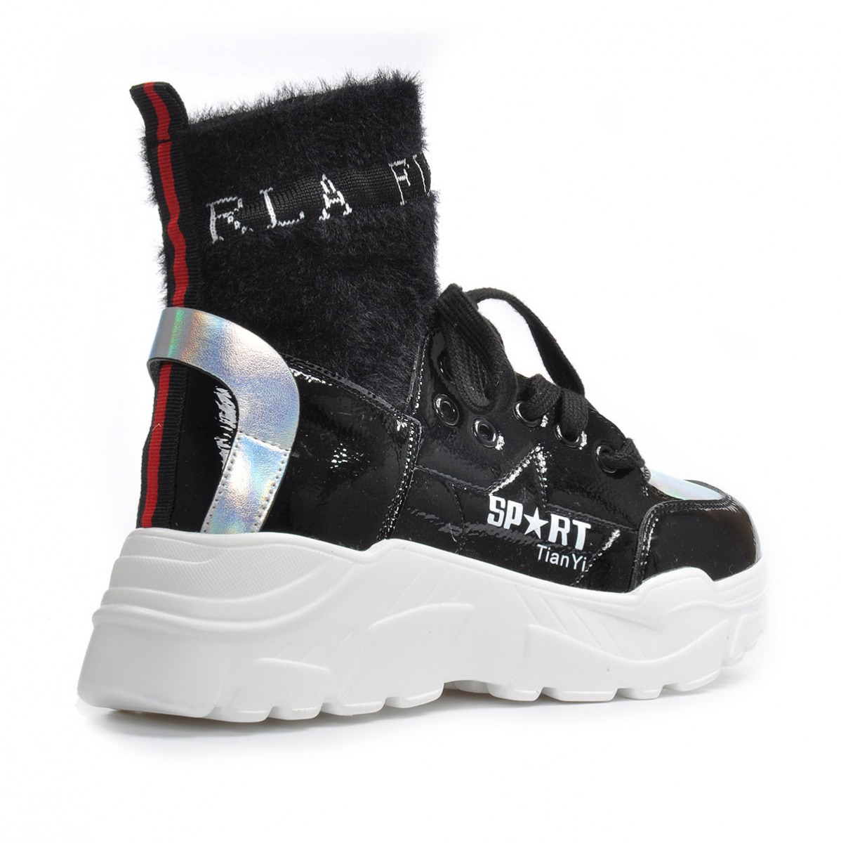 Flo Kadın Siyah Spor Sneaker Ayakkabı VZN19-084K. 6