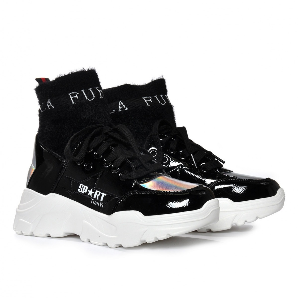 Flo Kadın Siyah Spor Sneaker Ayakkabı VZN19-084K. 5