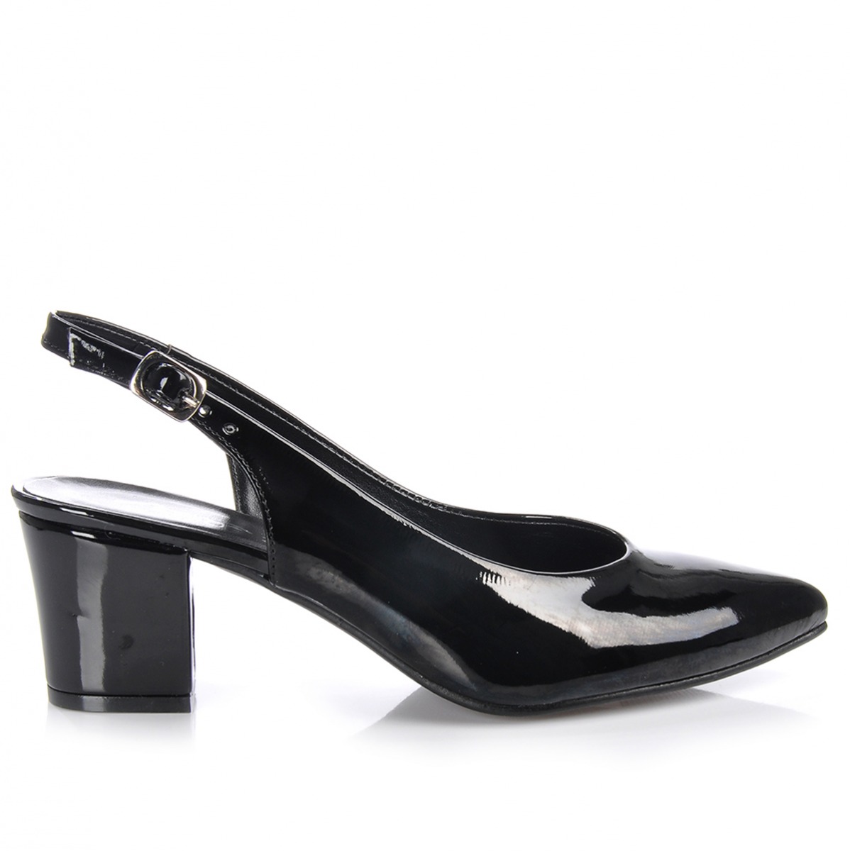 Flo Kadın  Siyah-Rugan Klasik Topuklu Ayakkabı VZN-233Y. 3
