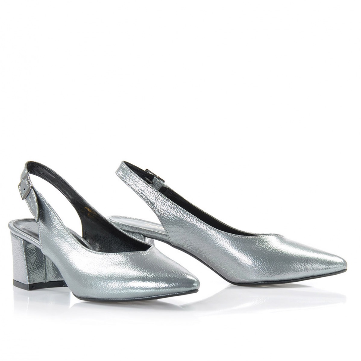 Flo Kadın  Gümüş Klasik Topuklu Ayakkabı VZN-086Y. 5