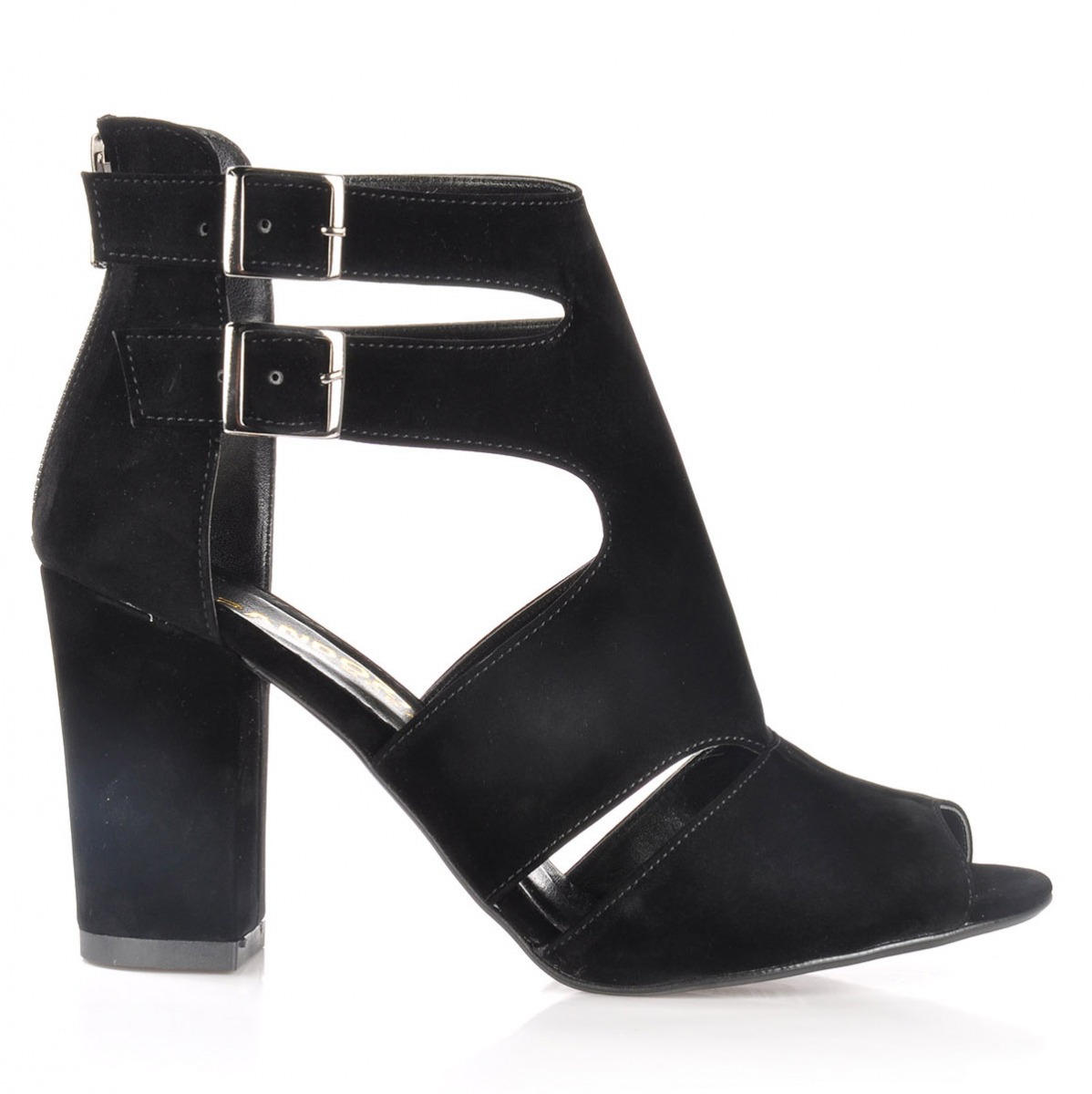 Flo Kadın  Siyah-Süet Klasik Topuklu Ayakkabı VZN-161Y. 1