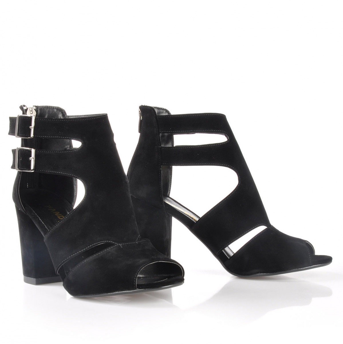 Flo Kadın  Siyah-Süet Klasik Topuklu Ayakkabı VZN-161Y. 4