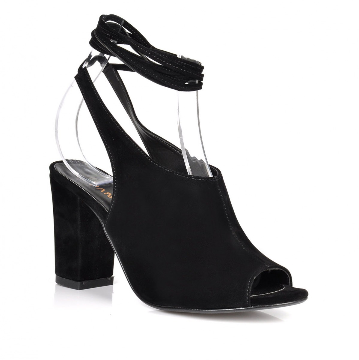 Flo Kadın  Siyah-Süet Klasik Topuklu Ayakkabı VZN-273Y. 2