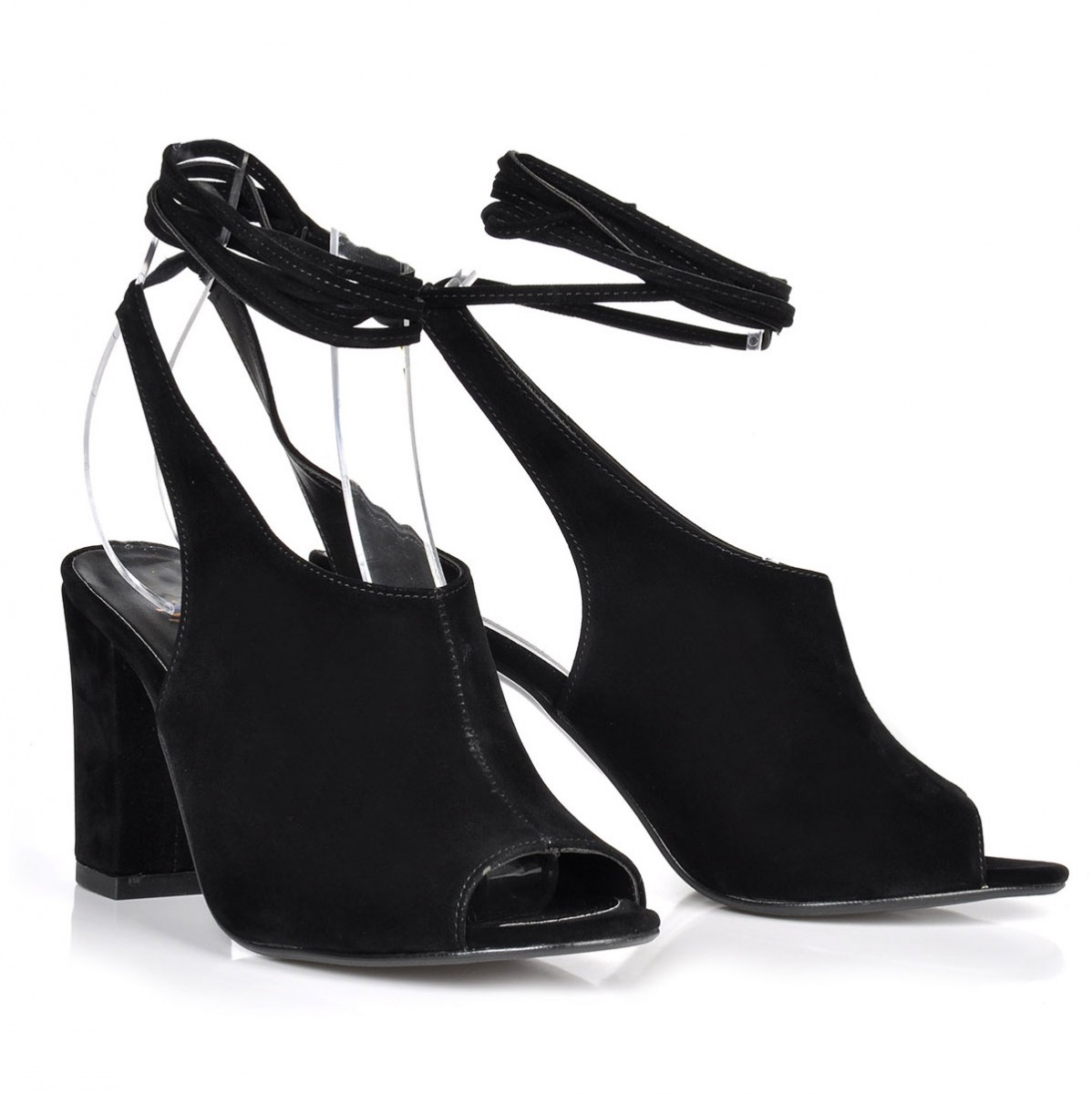Flo Kadın  Siyah-Süet Klasik Topuklu Ayakkabı VZN-273Y. 4