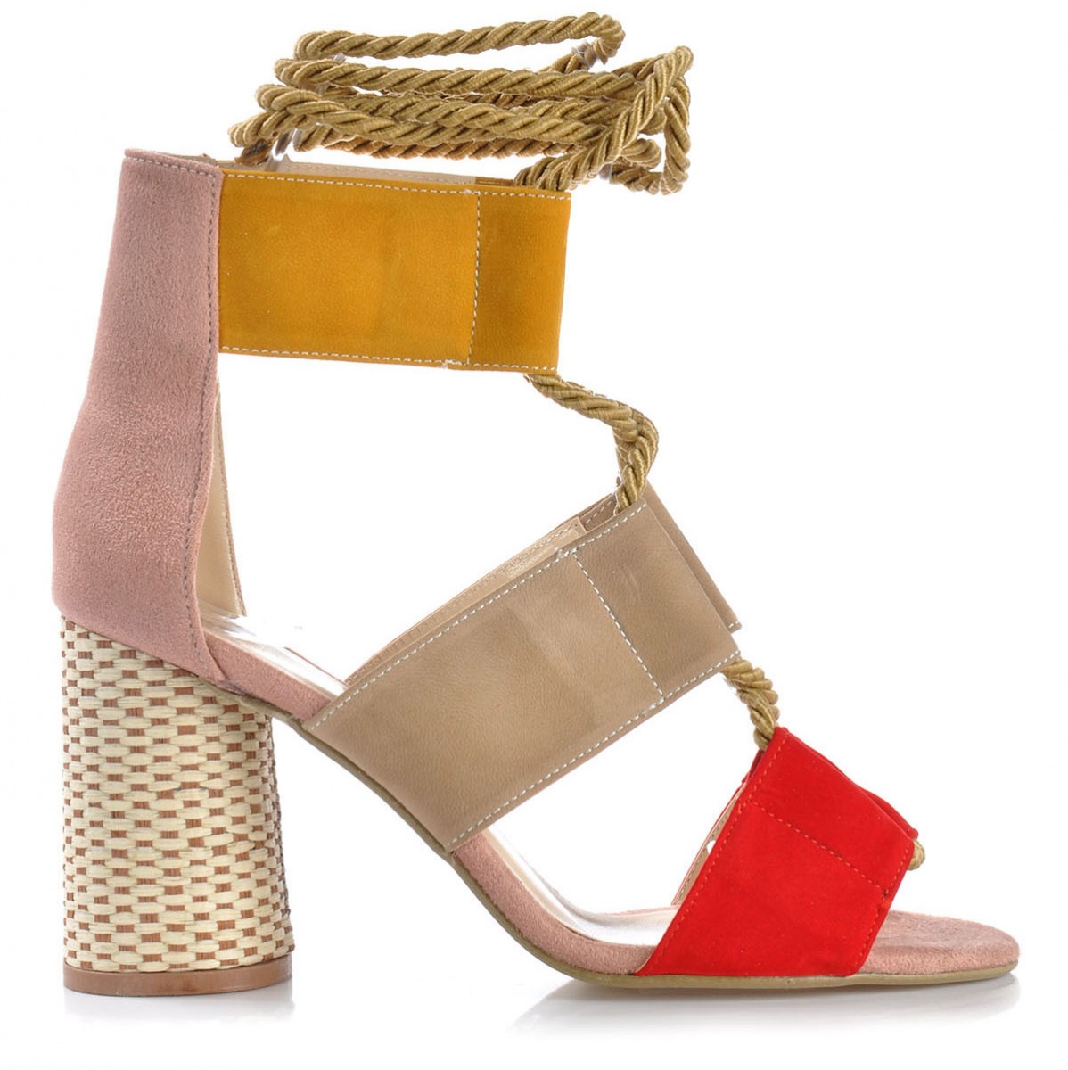 Flo Kadın  Kırmızı-Süet Klasik Topuklu Ayakkabı VZN-191Y. 3