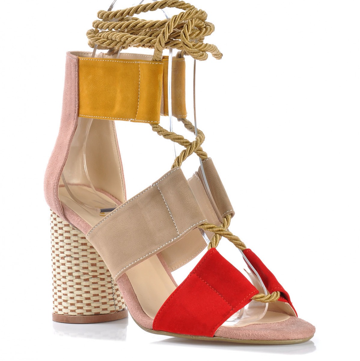 Flo Kadın  Kırmızı-Süet Klasik Topuklu Ayakkabı VZN-191Y. 2