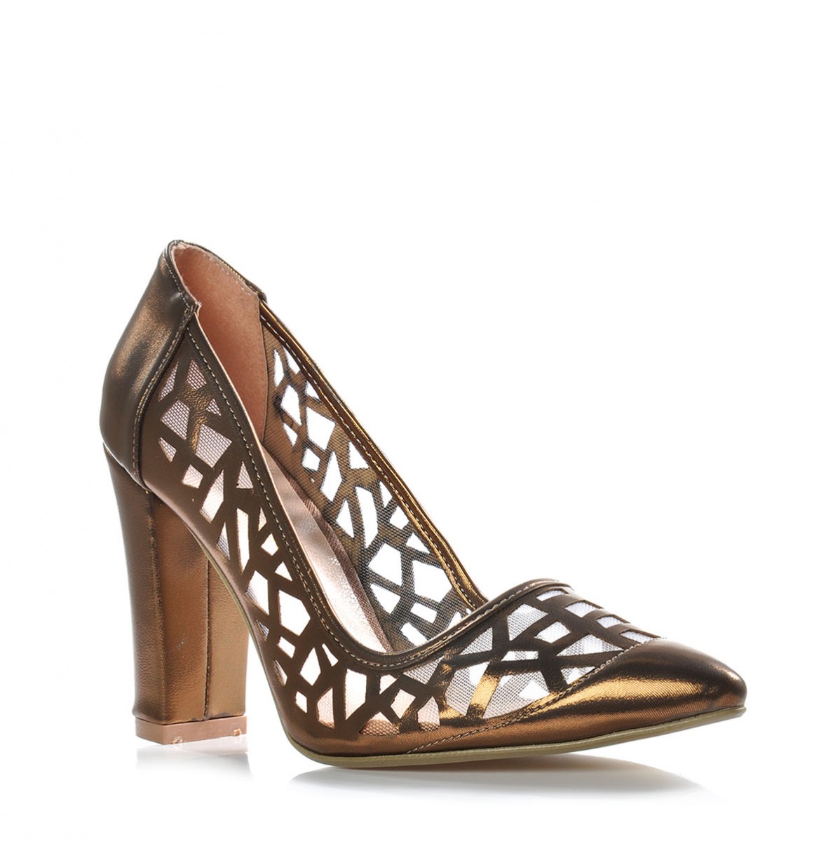 Flo Kadın  Bronz Klasik Topuklu Ayakkabı VZN-324Y. 2