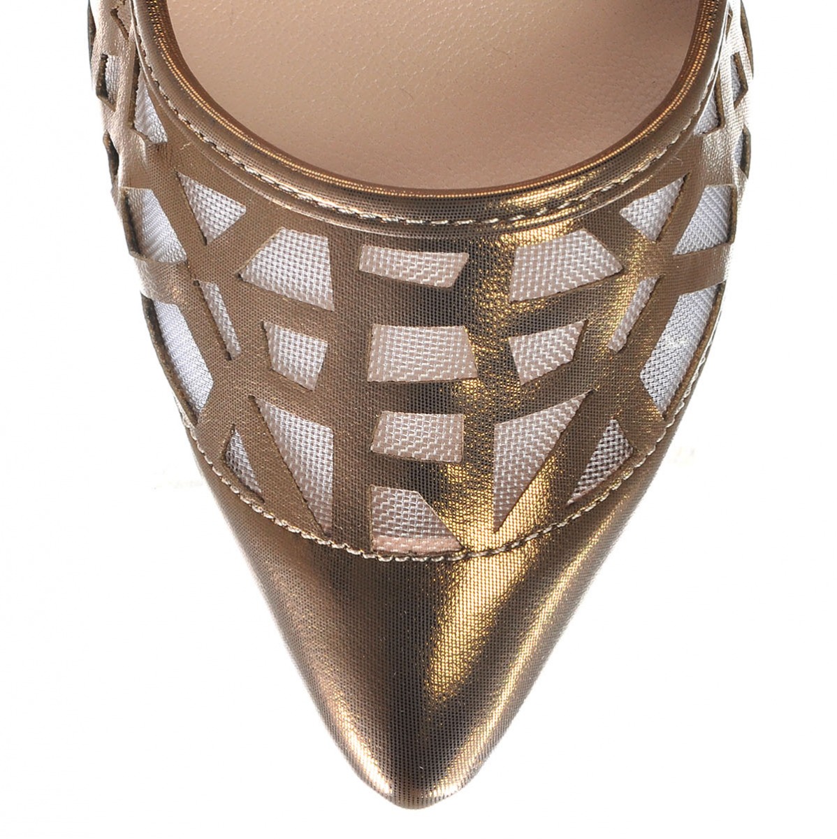 Flo Kadın  Bronz Klasik Topuklu Ayakkabı VZN-324Y. 5