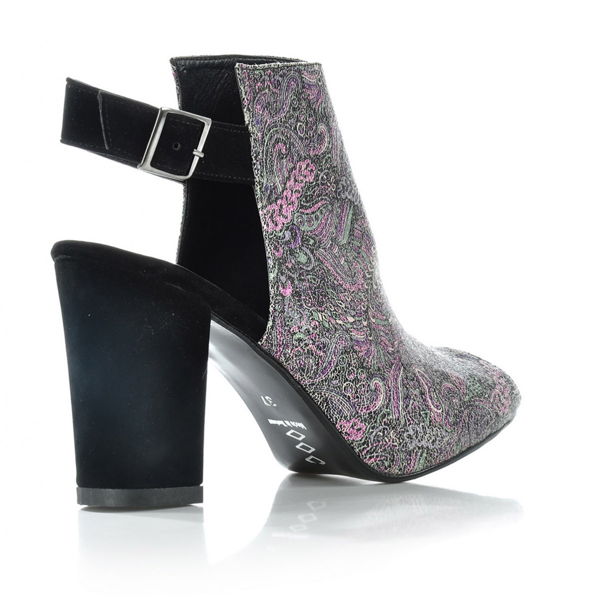 Flo Kadın  Siyah-Süet Klasik Topuklu Ayakkabı VZN-126Y. 3