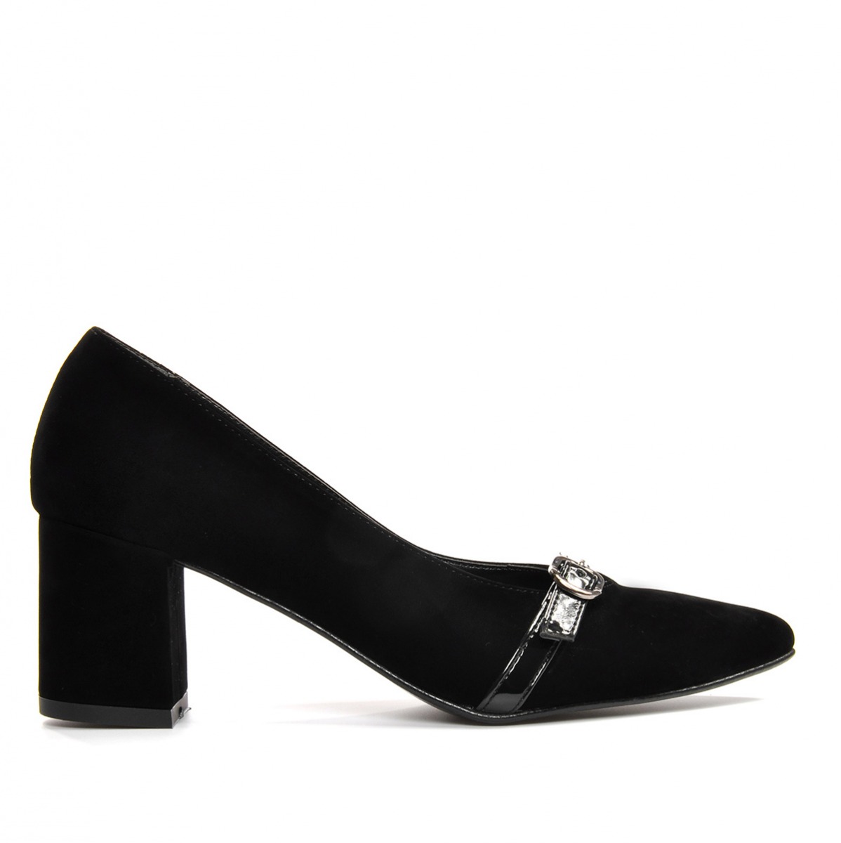 Flo Kadın  Siyah-Süet Klasik Topuklu Ayakkabı VZN19-110K. 2