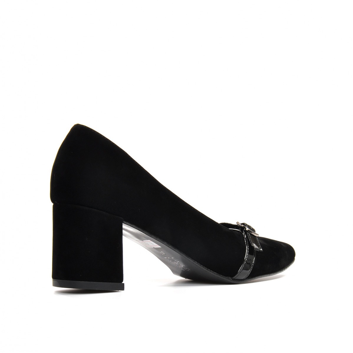 Flo Kadın  Siyah-Süet Klasik Topuklu Ayakkabı VZN19-110K. 5