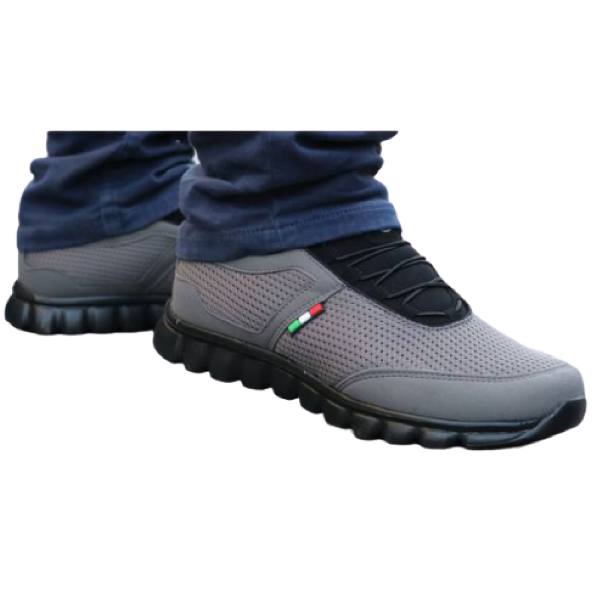 Flo Bağsız Spor Ayakkabı Erkek & Bayan & Çocuk Günlük Siyah. 4