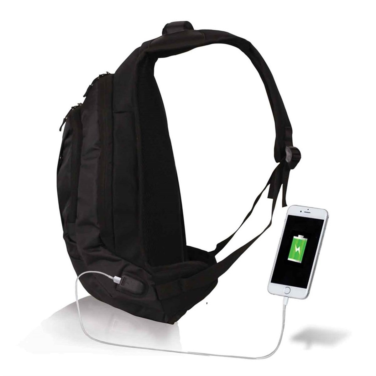 Flo Smart Bag Usb Şarj Girişli Akıllı Sırt Çantası 1202 Siyah