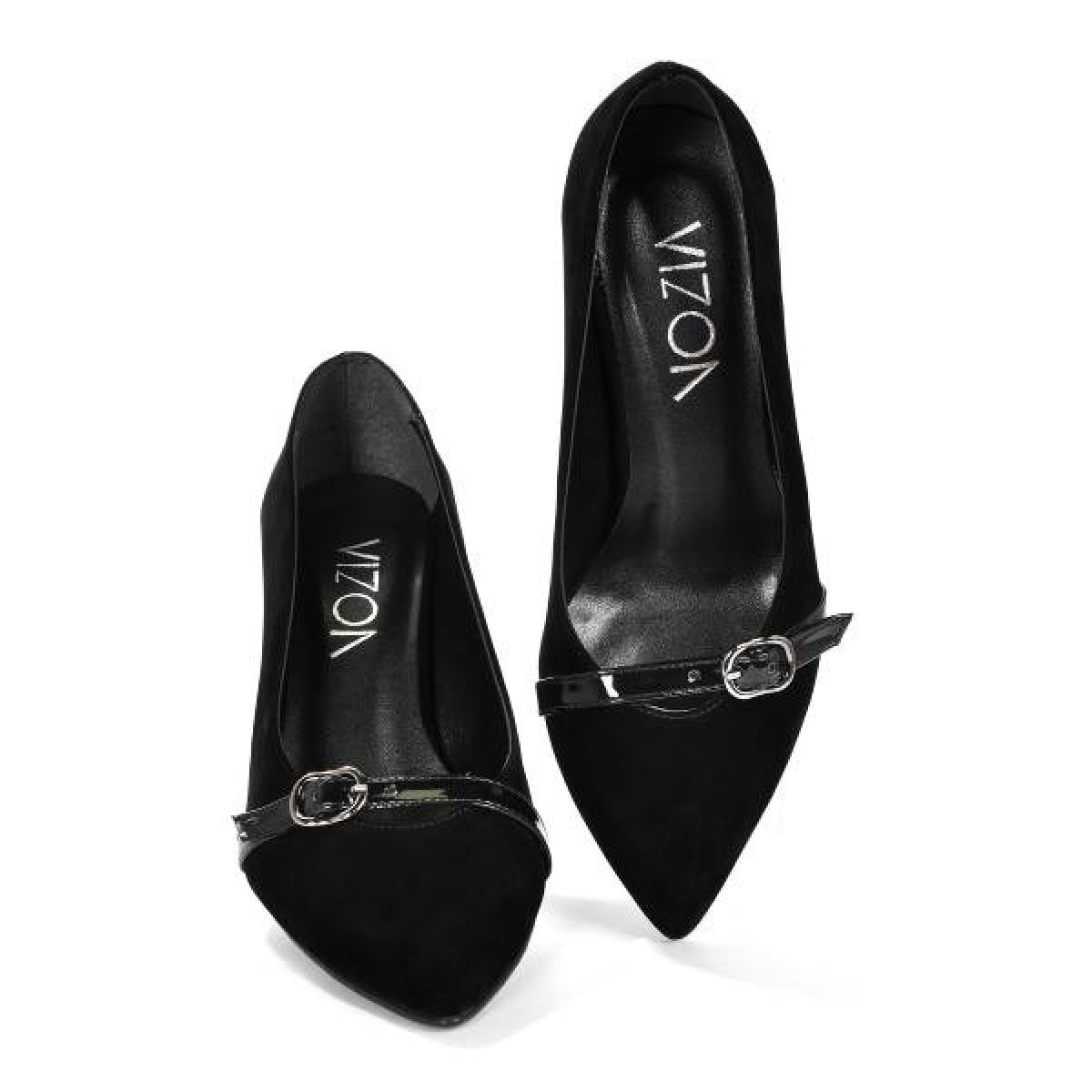Flo Kadın  Siyah-Süet Klasik Topuklu Ayakkabı VZN19-110K. 7