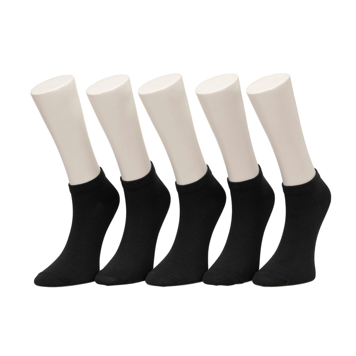 Flo BASIC 5LI PTK-M Siyah Erkek 5'li Patik Çorap. 1