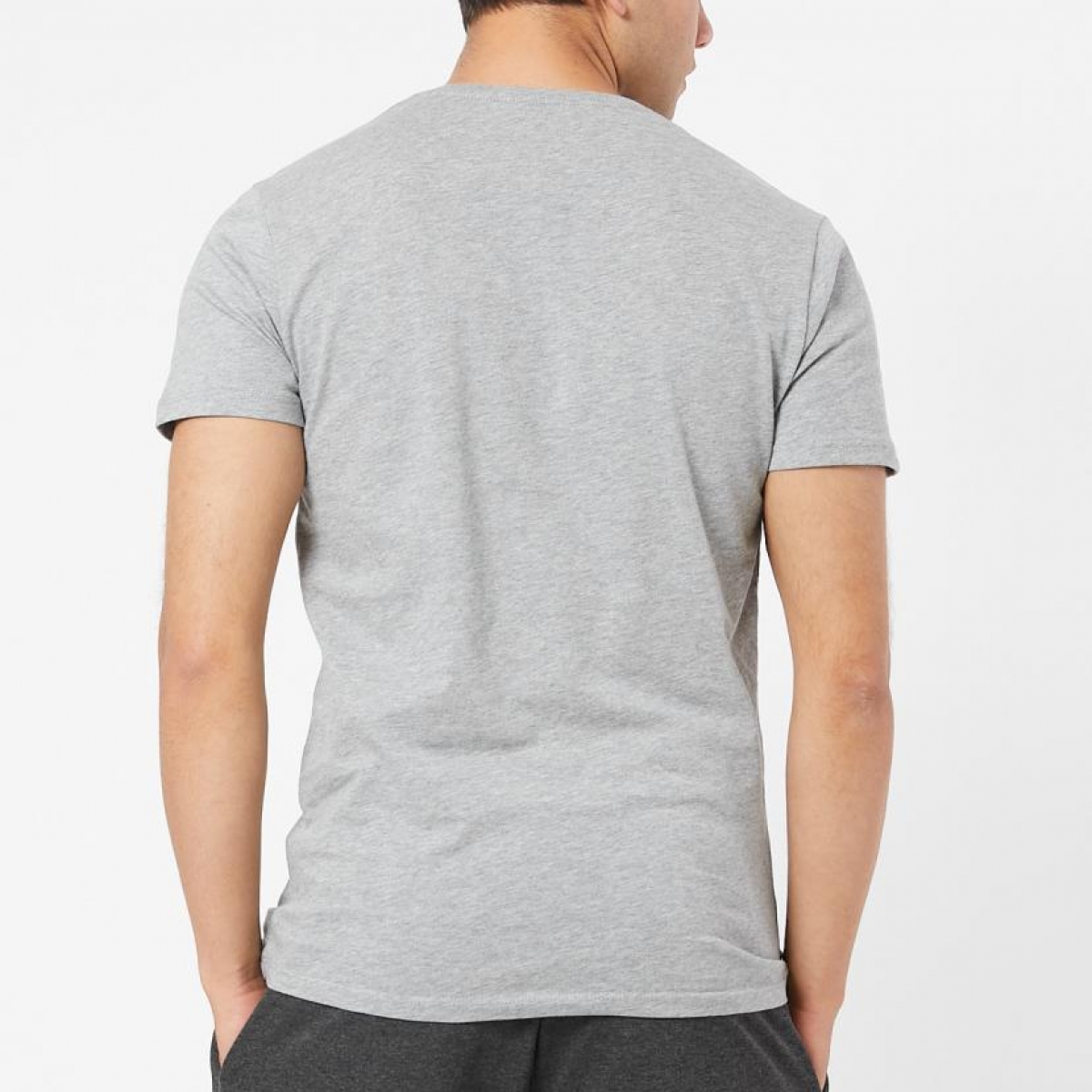Flo Erkek Sıfır Yaka Regular Fit Basic T-Shirt. 3