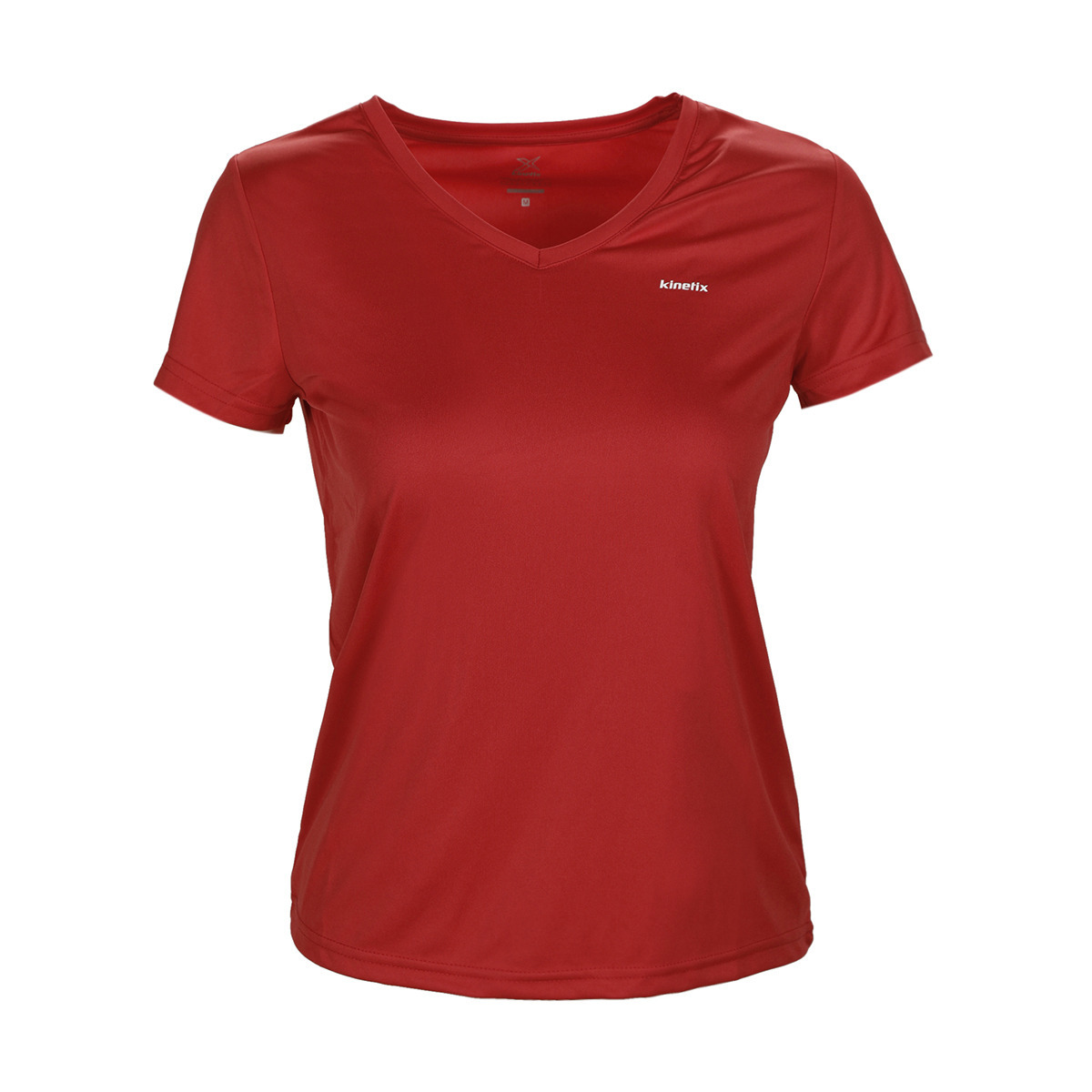 Flo BASIC PES V NECK T-SHIRT Kırmızı Kadın T-Shirt. 1