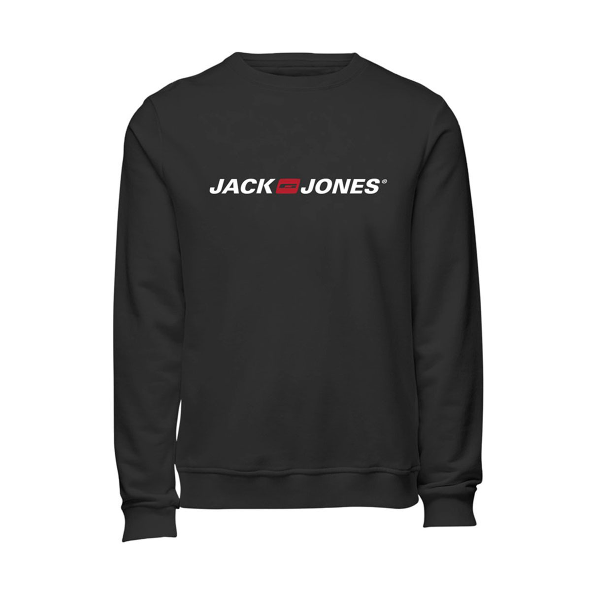 Flo Jack -- Jones JJECORP OLD LOGO SWEAT CR Siyah Erkek Sweatshirt. 1