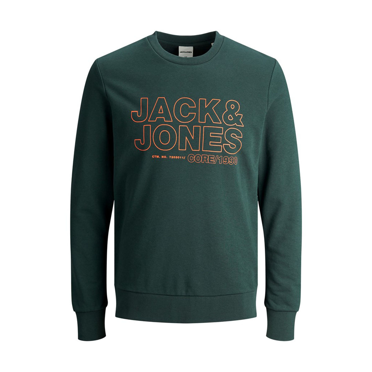 Flo Jack -- Jones JCORAIN SWEAT CREW NECK Yeşil Erkek Sweatshirt. 1
