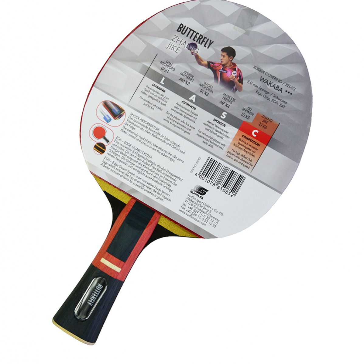 Flo 85085S Zhang Jike ZJ X6 ITTF Onaylı Masa Tenisi Raketi. 2