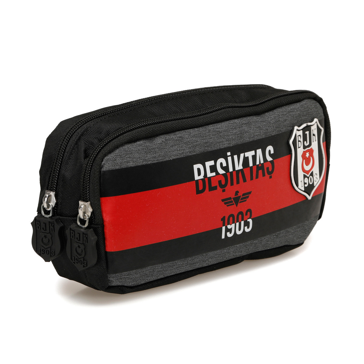 Flo ÇİFT GÖZLÜ KALEM ÇANT Siyah Unisex Çocuk Kalemlik. 2