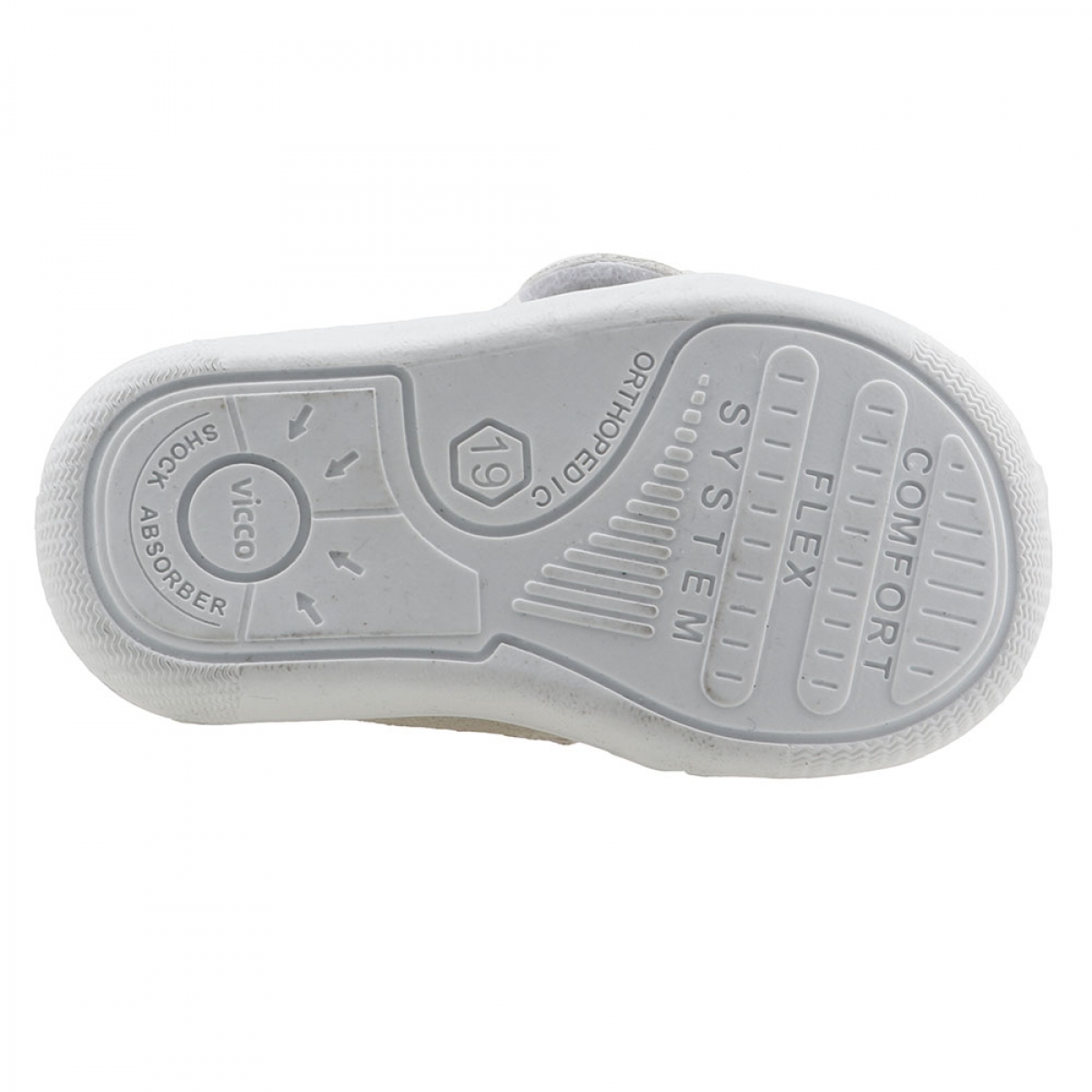 950.E19K.224 Anka Kız/Erkek Bebek İlk Adım Sneaker Ayakkabı GRI - Görsel 6