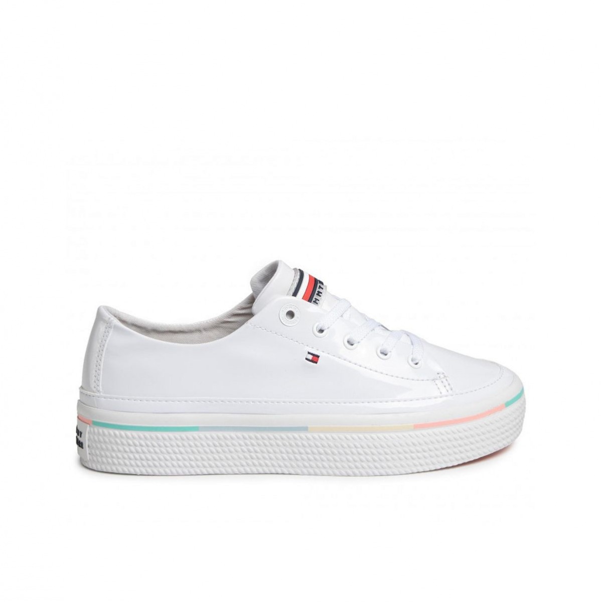 tommy hilfiger striped flatform sneaker