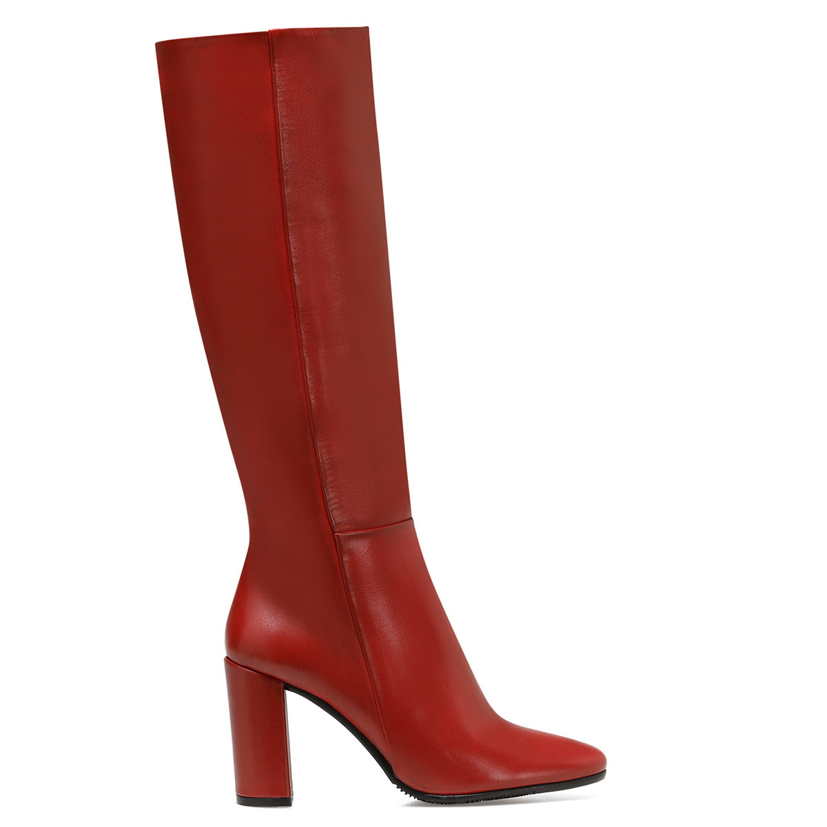 Nine West PRILLI Koyu Kırmızı Kadın Topuklu Çizme. 1