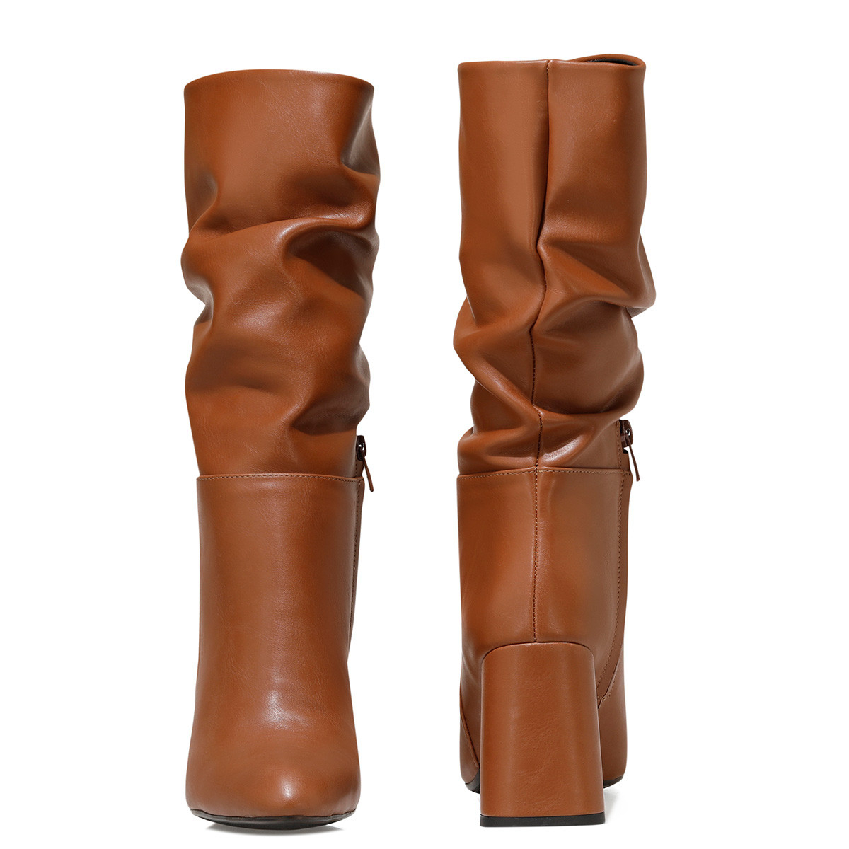 Nine West UMBRIA Taba Kadın Topuklu Çizme. 4