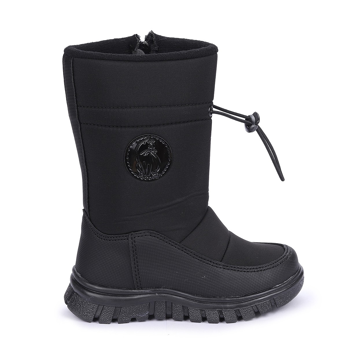 Nuh Fermuarlı Kız Çocuk Kar Botu Ayakkabı SİYAH - Görsel 5