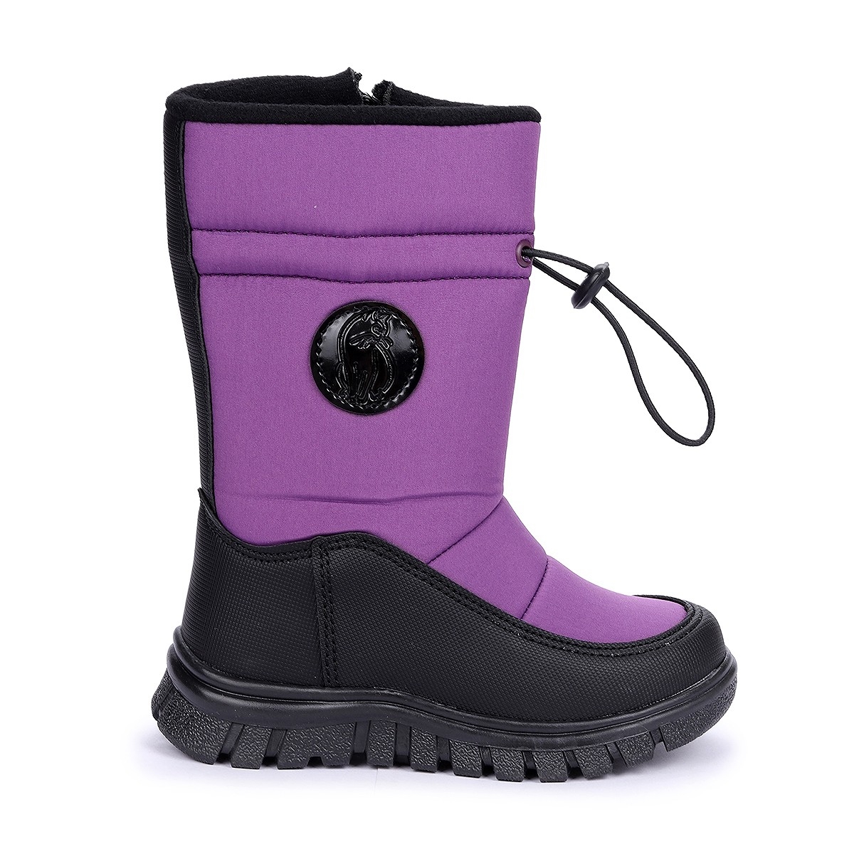 Nuh Fermuarlı Kız Çocuk Kar Botu Ayakkabı MOR - Görsel 5
