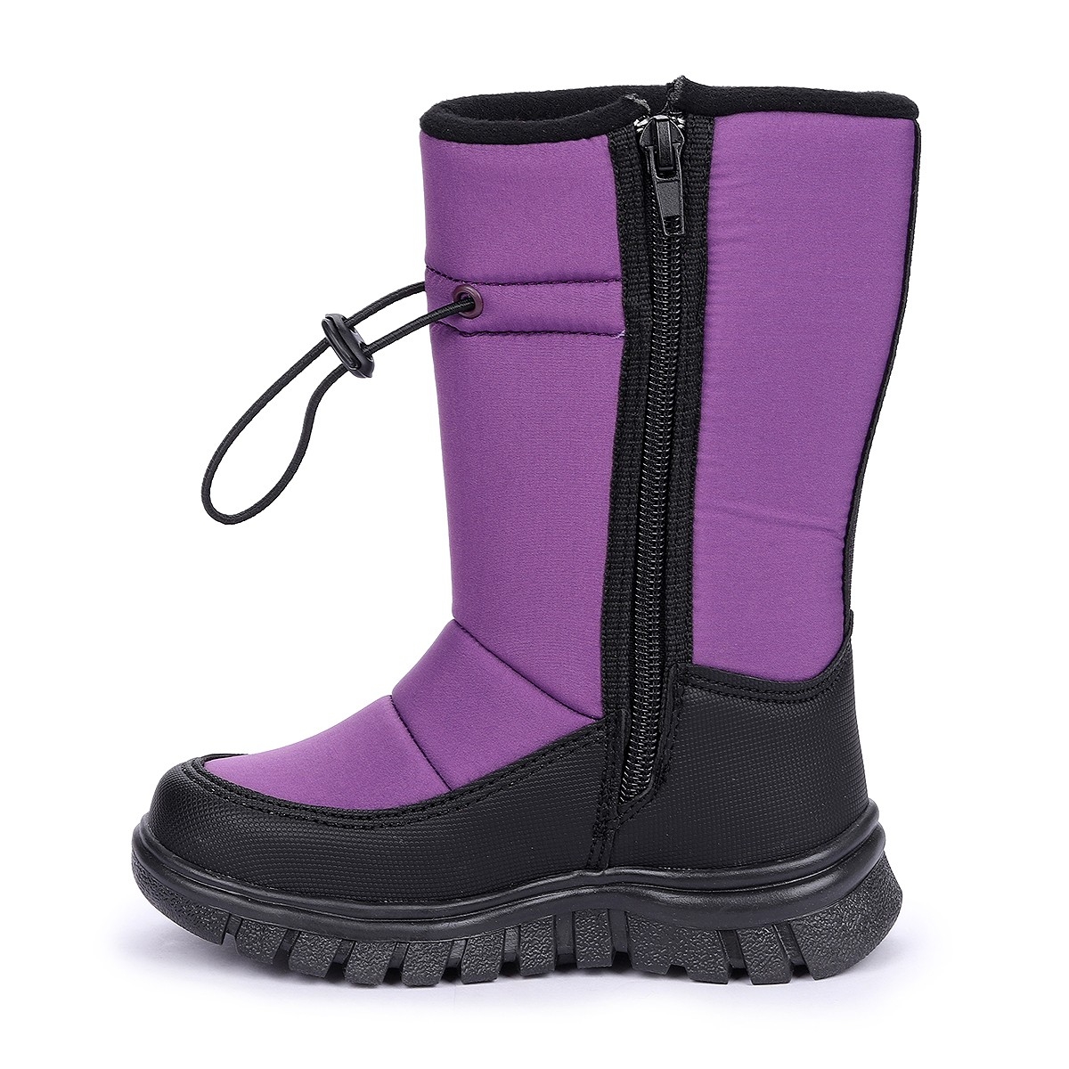 Nuh Fermuarlı Kız Çocuk Kar Botu Ayakkabı MOR - Görsel 6