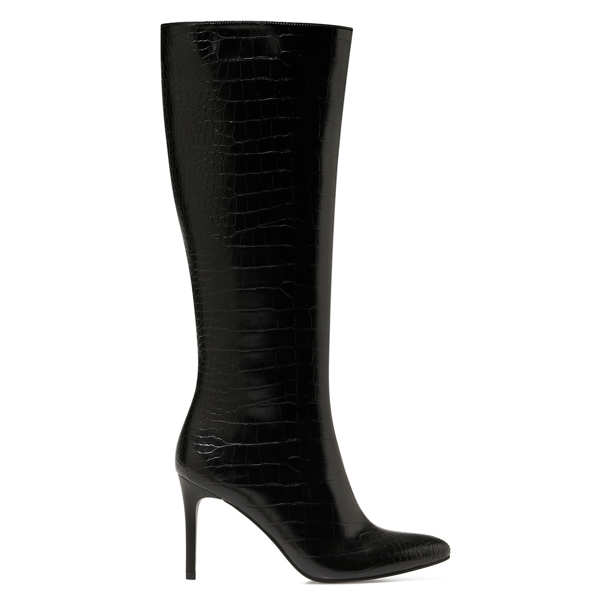Nine West KAREN-CR Siyah Kadın Topuklu Çizme. 1