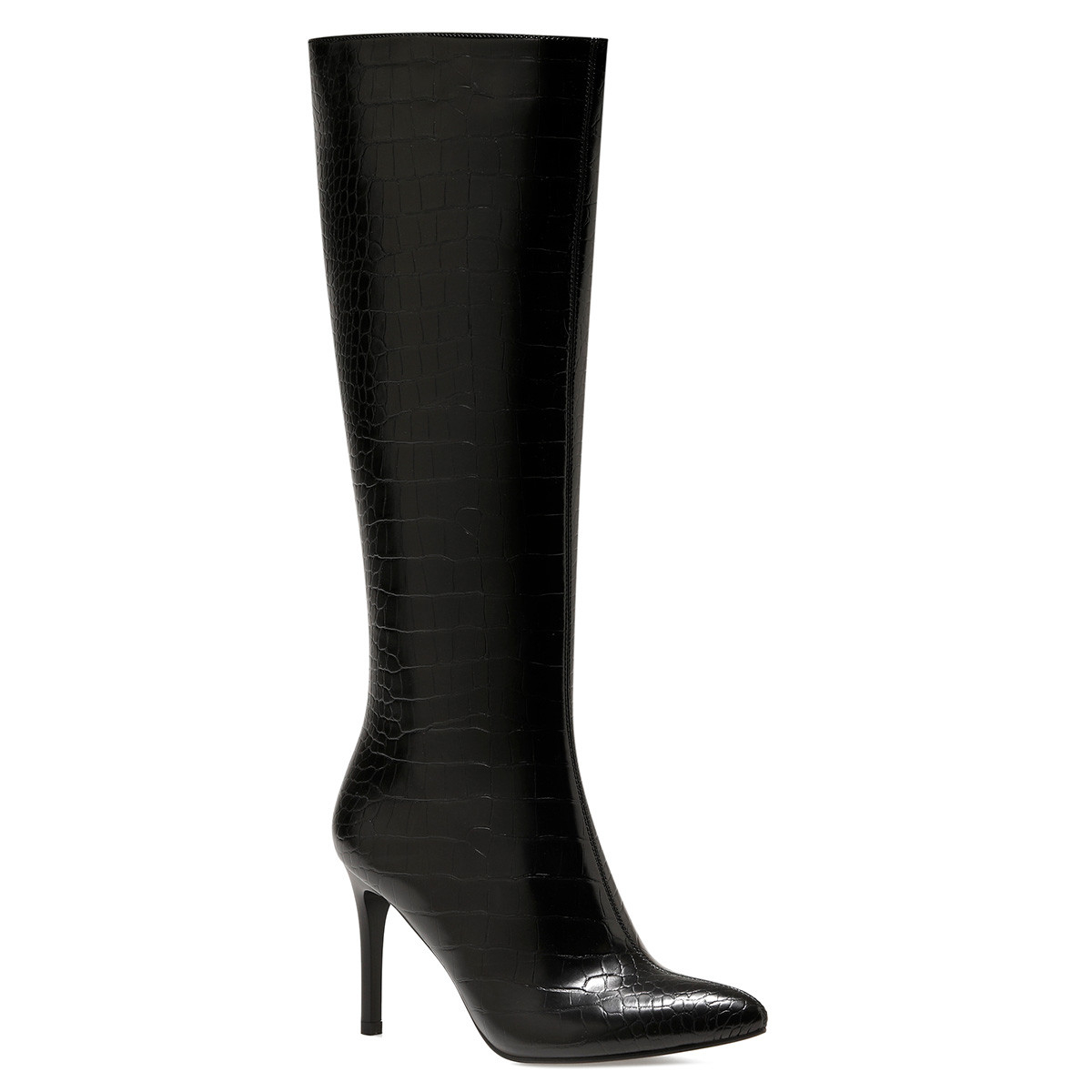 Nine West KAREN-CR Siyah Kadın Topuklu Çizme. 2