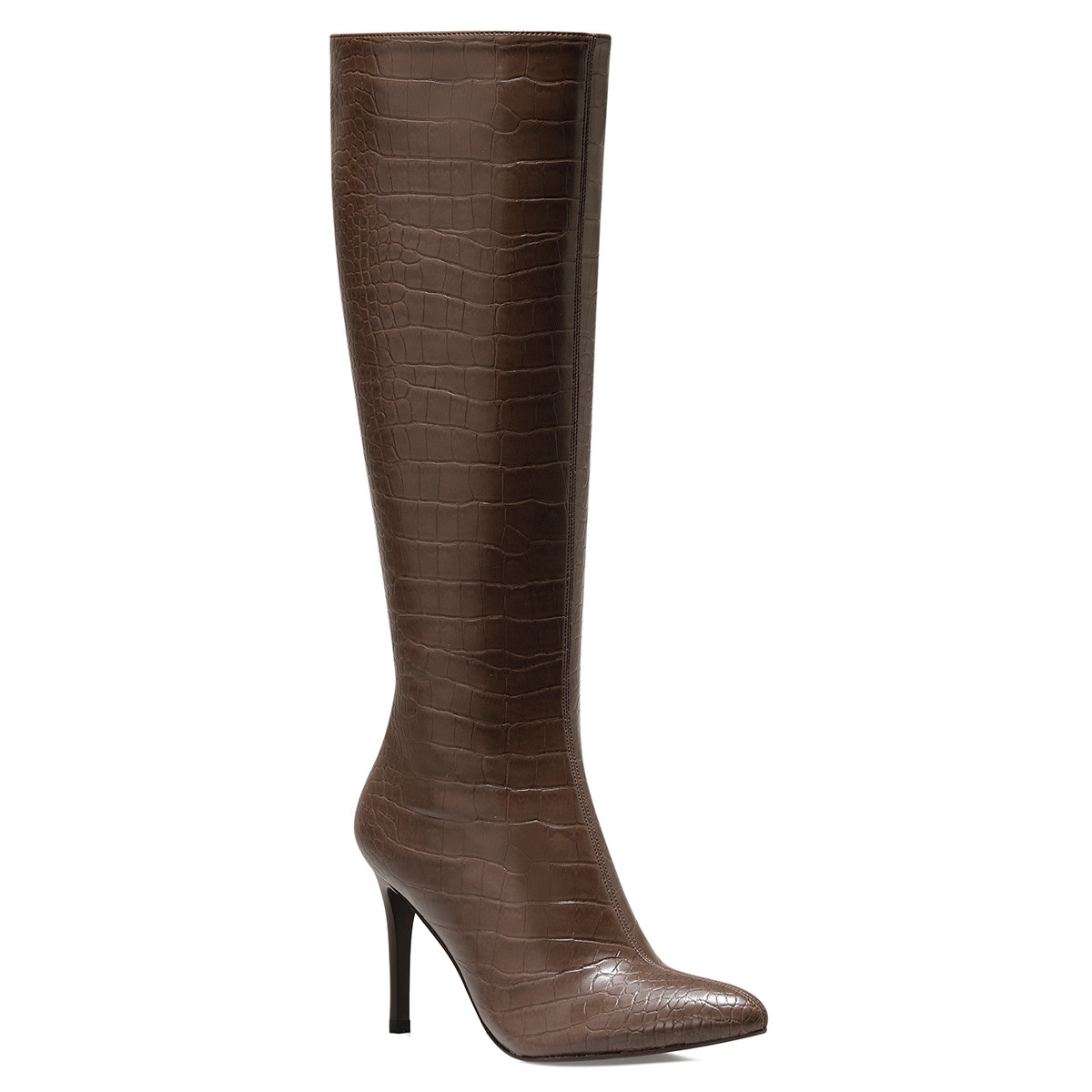 Nine West KAREN-CR Kahverengi Kadın Topuklu Çizme. 2